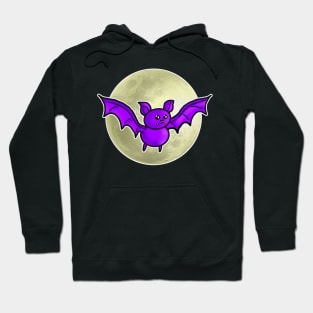 Halloween Flying Bat & Moon Hoodie